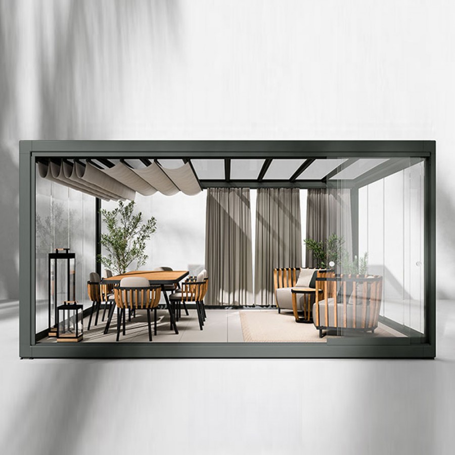 Pavilion de tip pergola Ethimo Eivissa Light & Proof